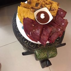 A picture of Carrot & Beetroot Dosas.