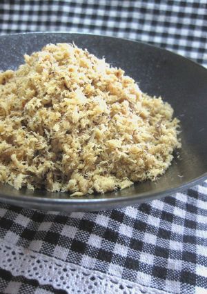 A picture of Wisdom from my Ancestors! Unique! Sea Bream Flakes (Soboro-style).