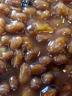 A picture of Hawaiian BBQ Baked Beans.