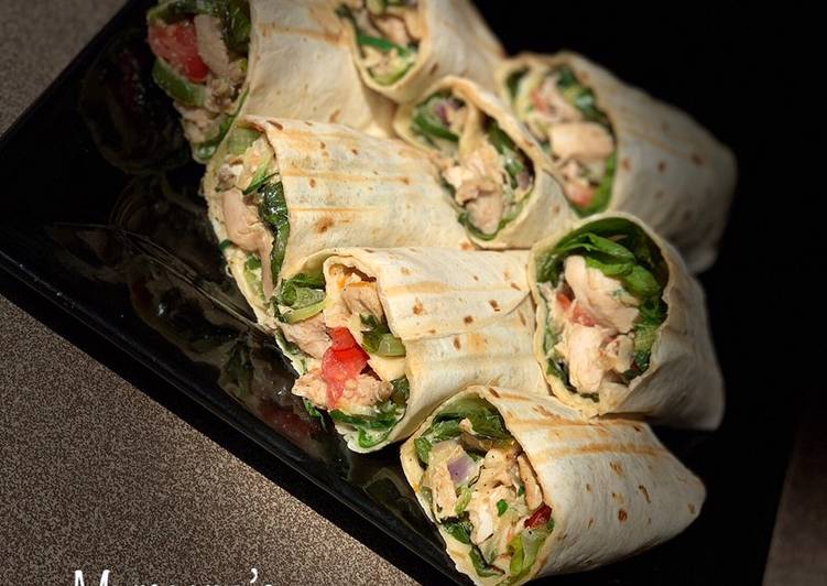 How to Make Super Quick Homemade Tortilla chicken wrap