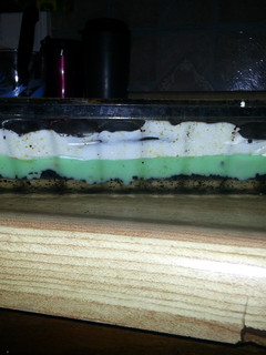 A picture of Nan's Grasshopper Pie.