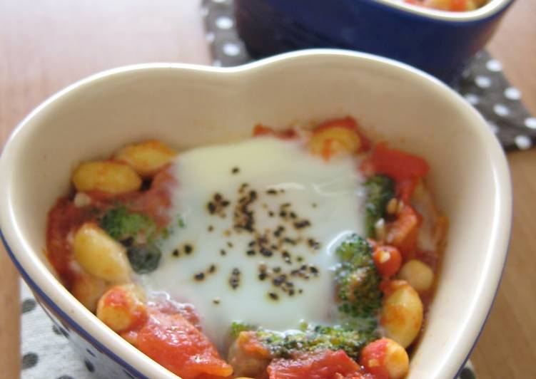 Recipe of Ultimate Broccoli and Soy Bean Egg Cocotte