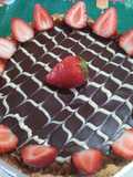 Tarta cabsha con frutillas