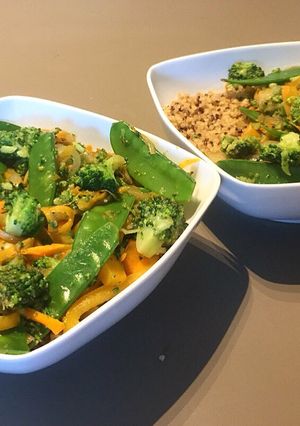 Une photo de Wok de légumes