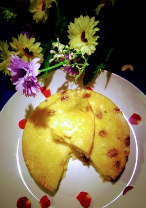 A picture of Chena poda traditional dessert of odisha.