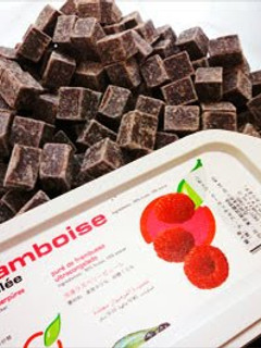 A picture of Chocolate and Raspberry Ganache.