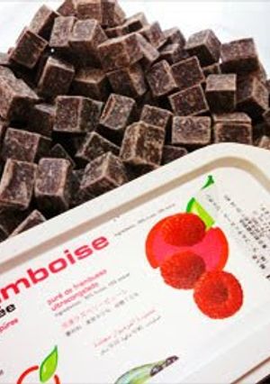 A picture of Chocolate and Raspberry Ganache.