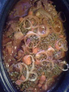 A picture of Pork chop dinner.