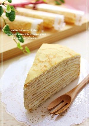 A picture of Mille Feuille Cake with Easy-to-Roll Crepes.