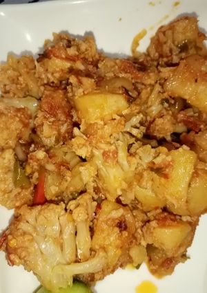 A picture of Aloo gobhi ki sabzi.