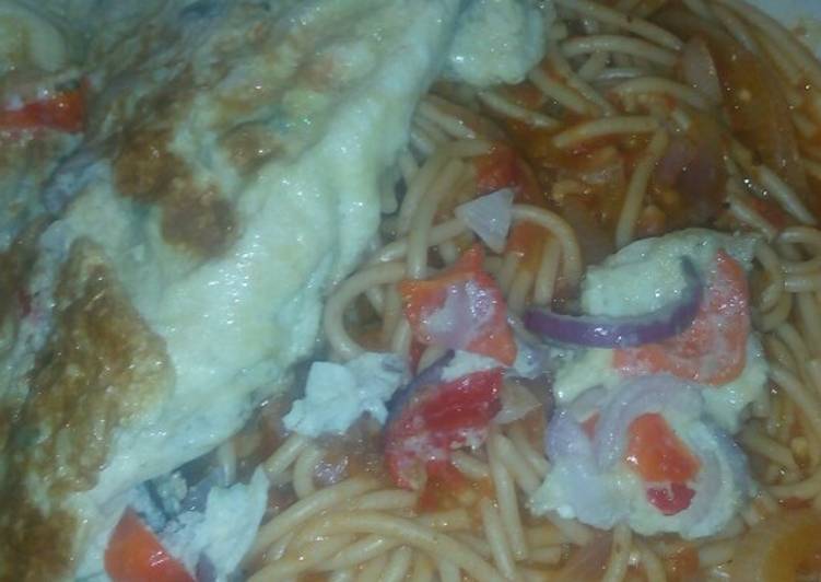 Steps to Make Perfect Pasta with fried egg