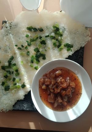 Hình của món Cơm cháy kho quẹt.