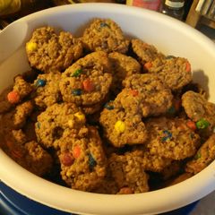 A picture of Macs monster cookies.