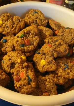 A picture of Macs monster cookies.