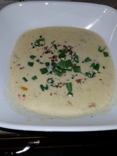 A picture of Home made Cheesy Corn Chowder.