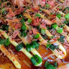 A picture of Effortless Knife-Free Bean Sprout Okonomiyaki.