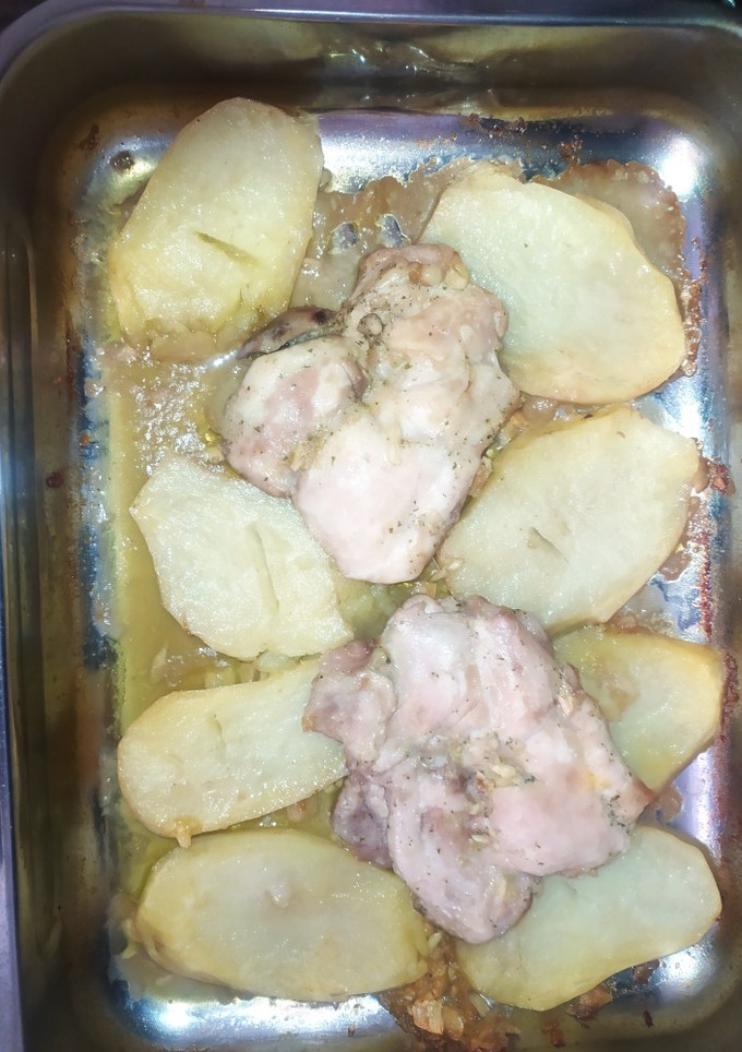 Una foto de Contramuslos al horno
