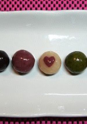 A picture of Colorful Anko Balls.