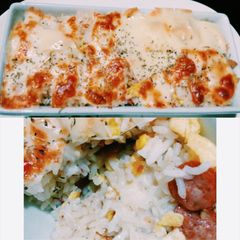 A picture of Sausage Baked Rice.