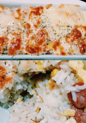 A picture of Sausage Baked Rice.
