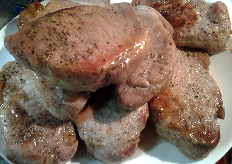 Recipe of Speedy pork loin in a pan