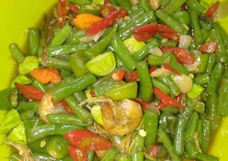 Buncis tumis pedas manis