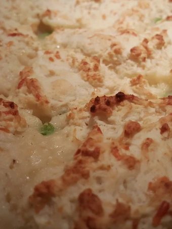 Easy Way Prepare Recipe Cheesy biscuit topped chicken pot pie that is Delicious, Delicious}