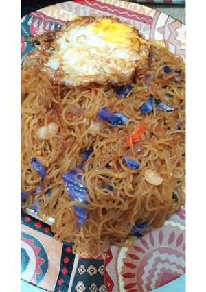 Foto resep Bihun tumis kol ungu