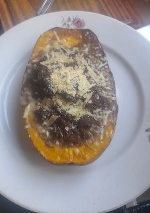 Una foto de Zapallo relleno