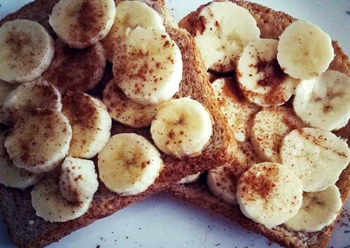 Steps to Make Favorite Healthy Banana &amp; Peanut Butter Breakfast Toast