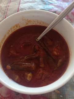 عکسی از دستور خورشت بامیه