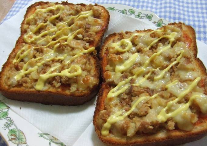 Recipe of Any-night-of-the-week Tuna and Potato Pizza Toast