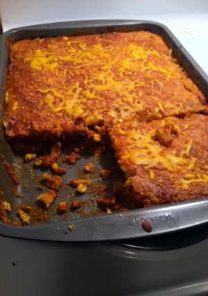 A picture of Beef Tamale Pie.