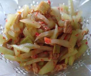 Resep mudah Tumis Labu Siam Tempe Lezat Mantap