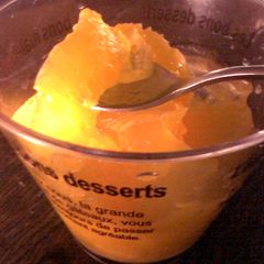 A picture of Orange Jelly with Lots of Orange Pulp.