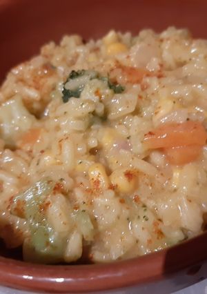 Una foto de Arroz con verduras