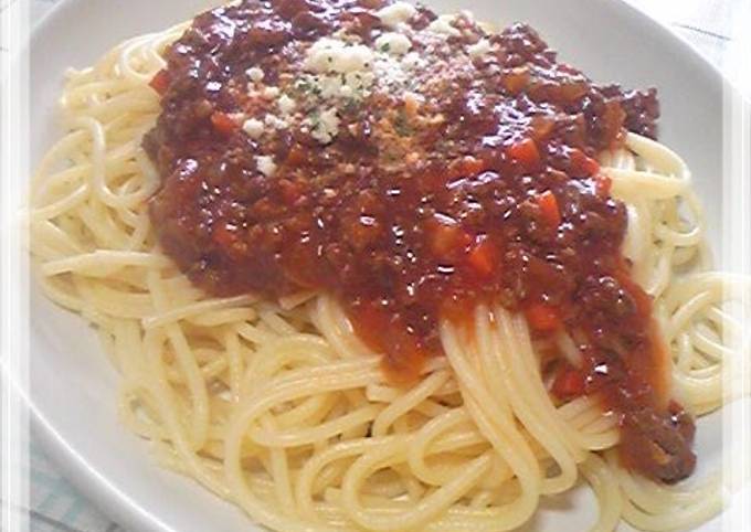 Hearty Meat Sauce Spaghetti