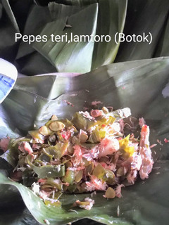 Foto resep Pepes teri, lamtoro (Botok)