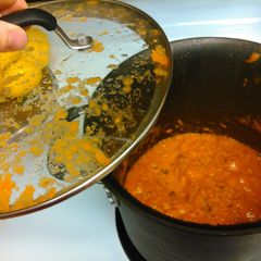 A picture of Red sauce (from scratch).