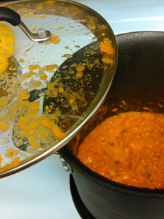 A picture of Red sauce (from scratch).