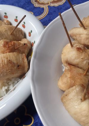 A picture of Air Fryer-Style Chicken Breast Rolls.