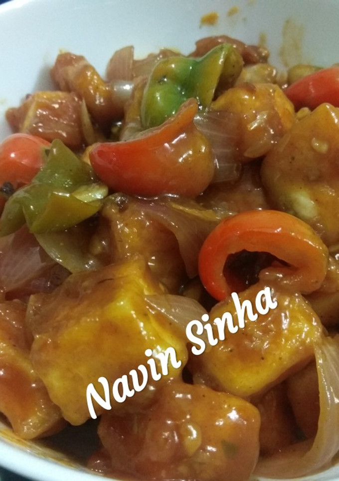 A picture of Paneer Chilli.