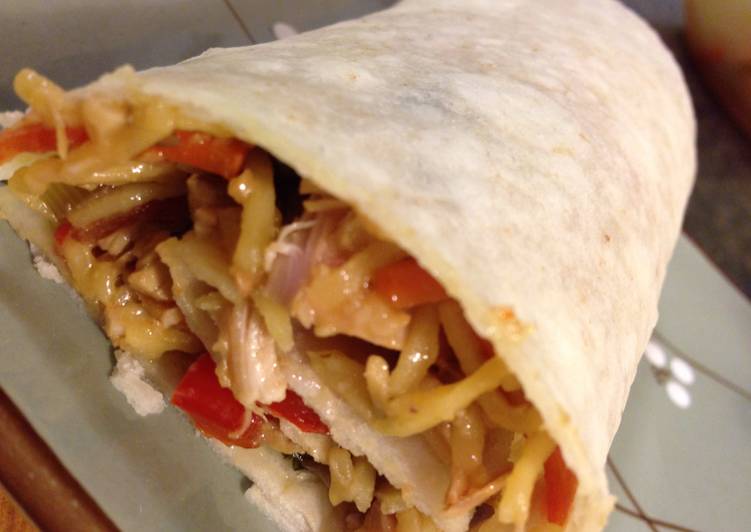 Recipe of Perfect Peanut Teriyaki Chicken Wraps