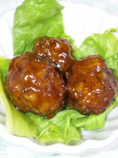 A picture of My Family's Standby Meatballs in Teriyaki Sauce.