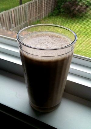 A picture of Healthy Banana Chocolate Smoothie!.