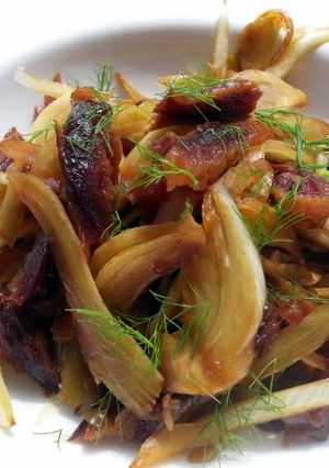 A picture of Fennel And Preserved Duck.
