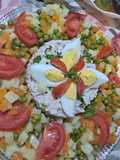 سلطة أرز و خضار