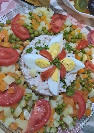 صورة لوصفة سلطة أرز و خضار