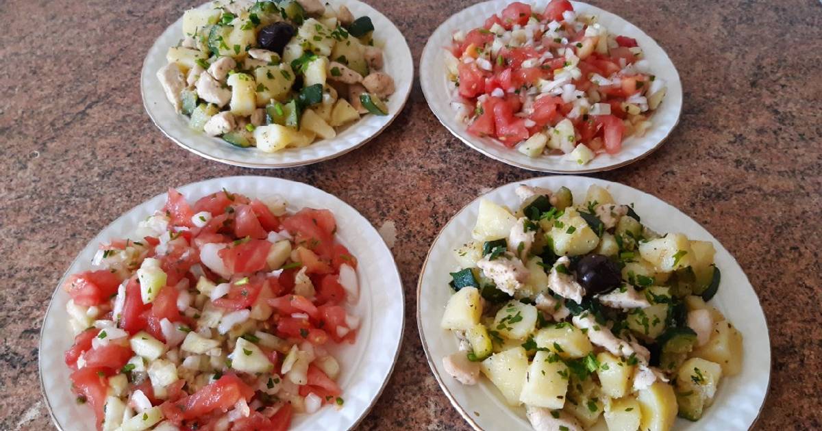 Ensaladas marroquíes de verano con verduras *receta original Receta de  Comida de Marruecos Con Hakima - Cookpad