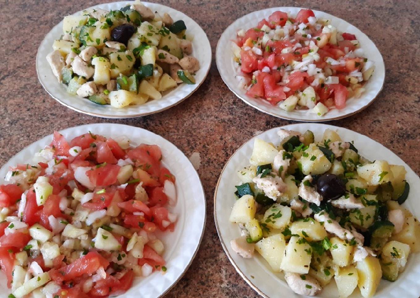 Ensaladas marroquíes de verano con verduras *receta original